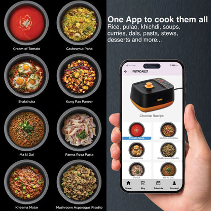 Hawkins Futura Smartpot with Smart App, 2 Litre Smart Electric Cooker (FSP1W)