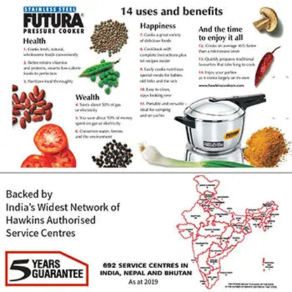 Futura By Hawkins  Stainless Steel Pressure Cookers