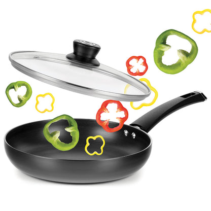 Borosil Hard Anodized Induction Base Fry Pan With Glass Lid