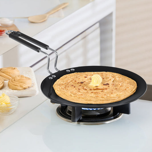 Borosil Hard Anodized Induction Base Concave Tawa, 25 cm