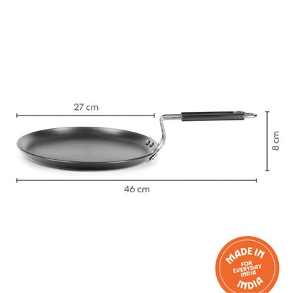 Borosil Hard Anodized Induction Base Flat Tawa