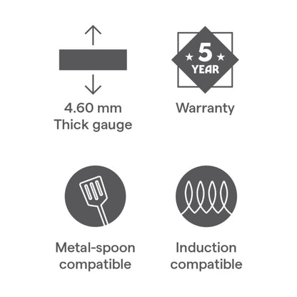 Borosil Hard Anodized Induction Base Spout Sauce Pan