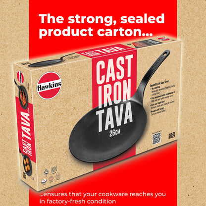 Hawkins Cast Iron Tava 26 cm (HIT26)
