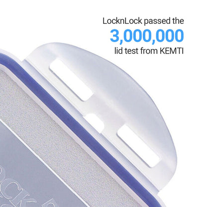 LocknLock Classics Small Flat Rectangular Food Container with Leak Proof Locking Lid SET OF 3 PCS