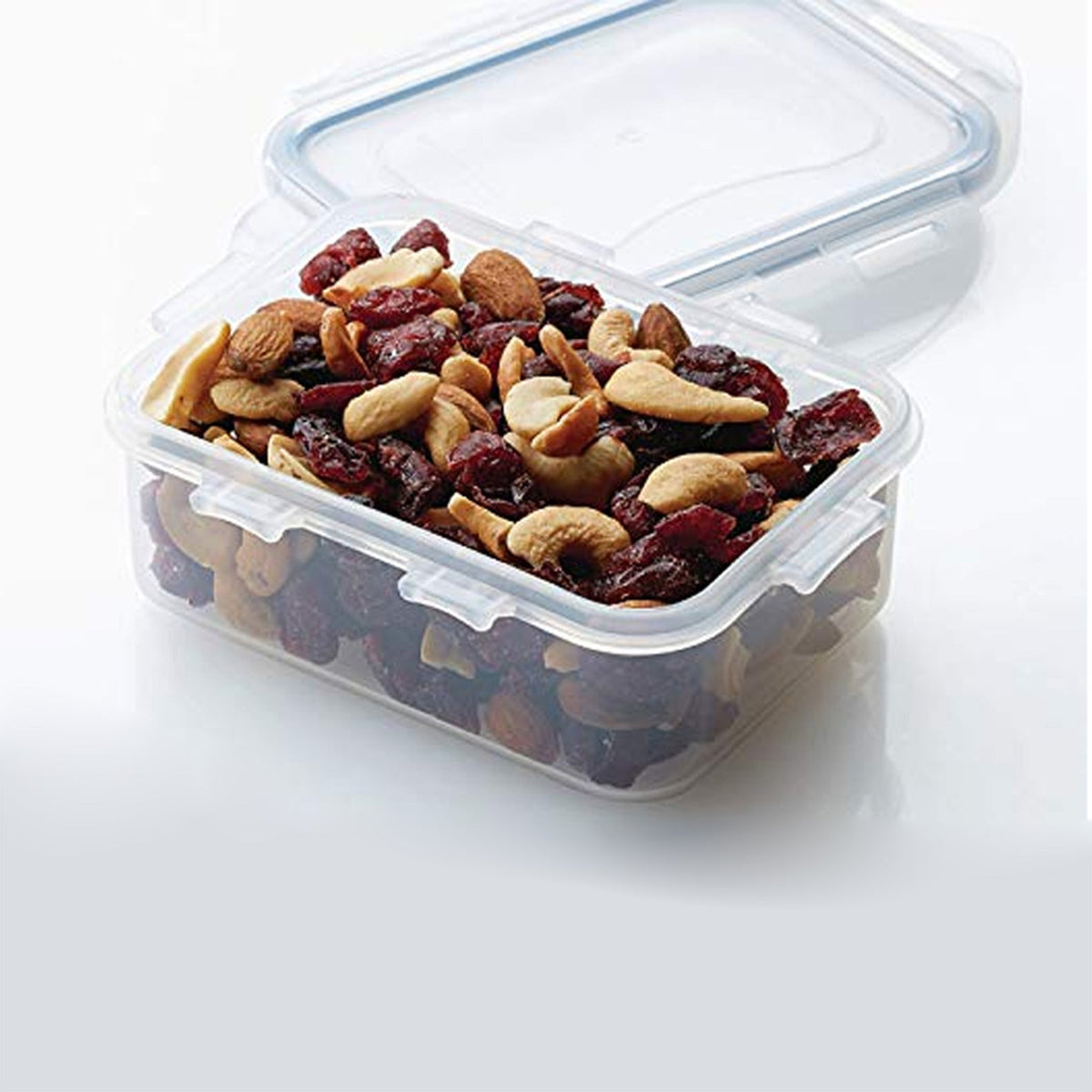 LocknLock Classics Small Flat Rectangular Food Container with Leak Proof Locking Lid SET OF 3 PCS