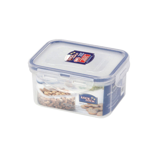 LocknLock Classics Medium Flat Rectangular Food Container with Leak Proof Locking Lid