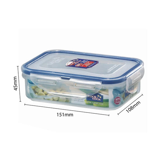 LocknLock Classics Small Flat Rectangular Food Container with Leak Proof Locking Lid SET OF 3 PCS