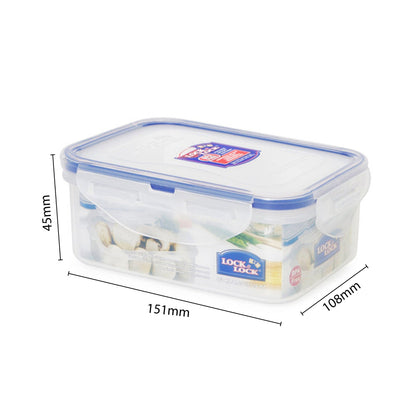 LocknLock Classics Small Flat Rectangular Food Container with Leak Proof Locking Lid SET OF 3 PCS