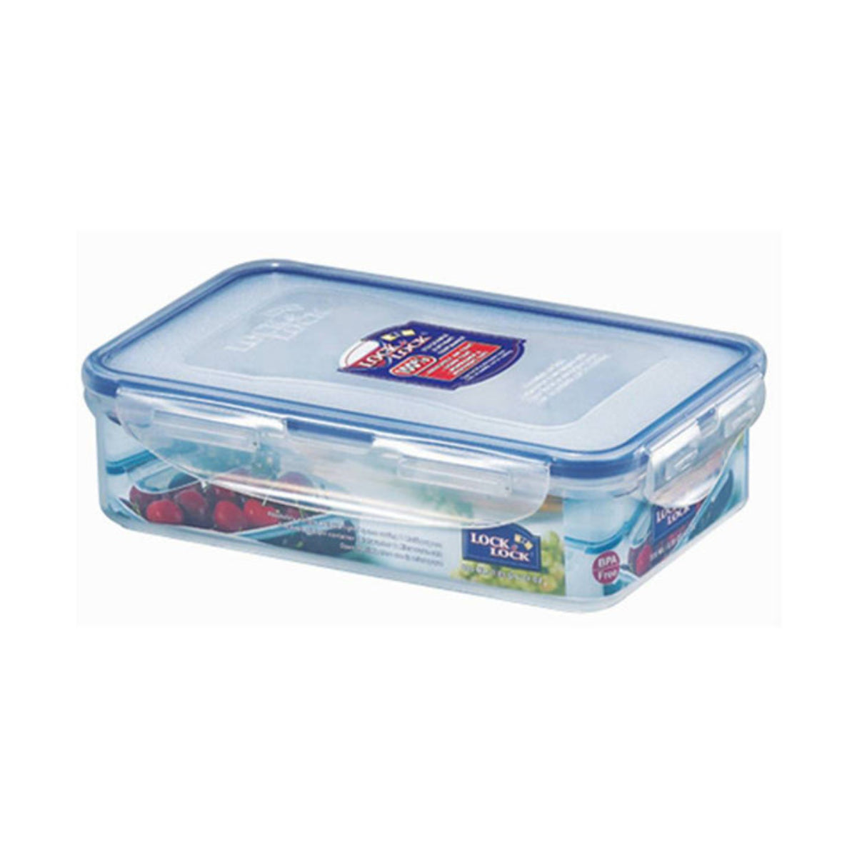 LocknLock Classics Medium Flat Rectangular Food Container with Leak Proof Locking Lid