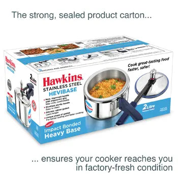 Hawkins Stainless Steel Hevibase 2 Litre (Impact Bonded Base) (HSI20)