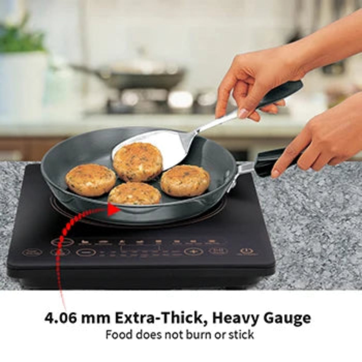 Futura By Hawkins Induction Compatible Nonstick Frying Pan 24 cm (3.25 mm Thick)