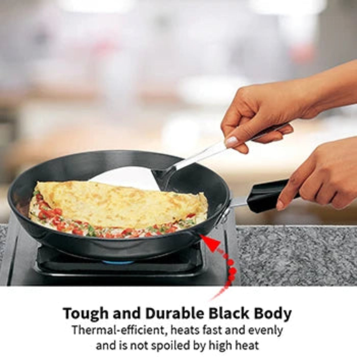 Futura By Hawkins Induction Compatible Nonstick Frying Pan 24 cm (3.25 mm Thick)