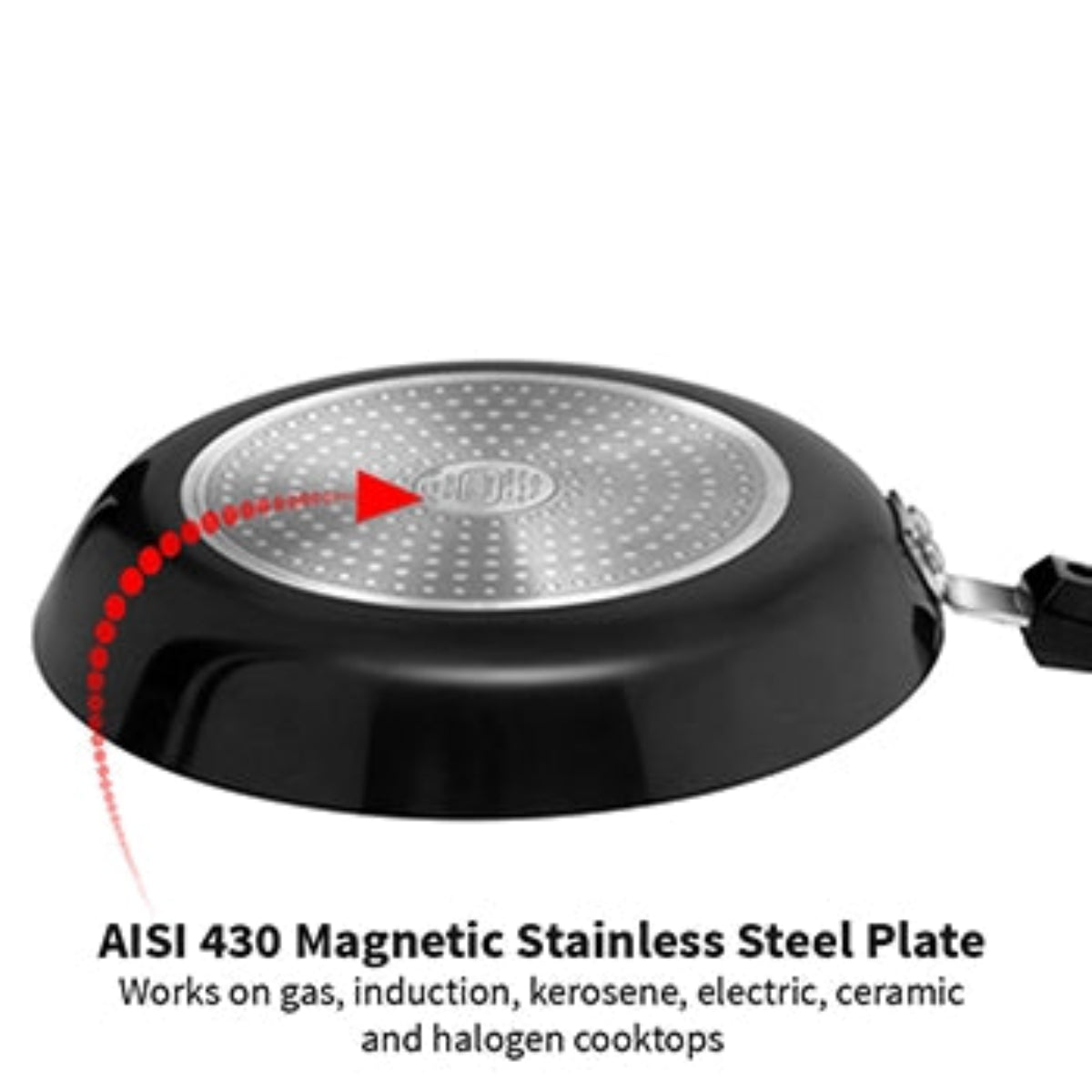 Futura By Hawkins Induction Compatible Nonstick Frying Pan 24 cm (3.25 mm Thick)