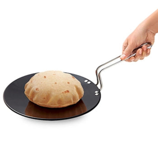 Futura By Hawkins Induction Compatible Hard Anodised Roti Tava 24 cm (4.88 mm Thick)