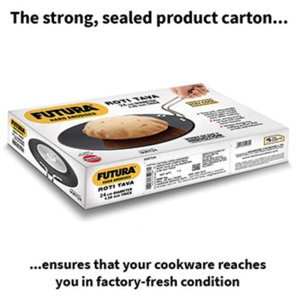 Futura By Hawkins Induction Compatible Hard Anodised Roti Tava 24 cm (4.88 mm Thick)