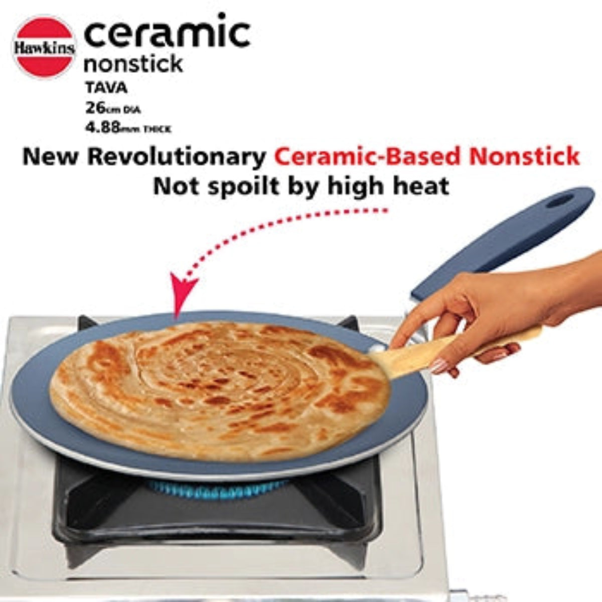 Hawkins Induction Compatible Ceramic Nonstick Tava