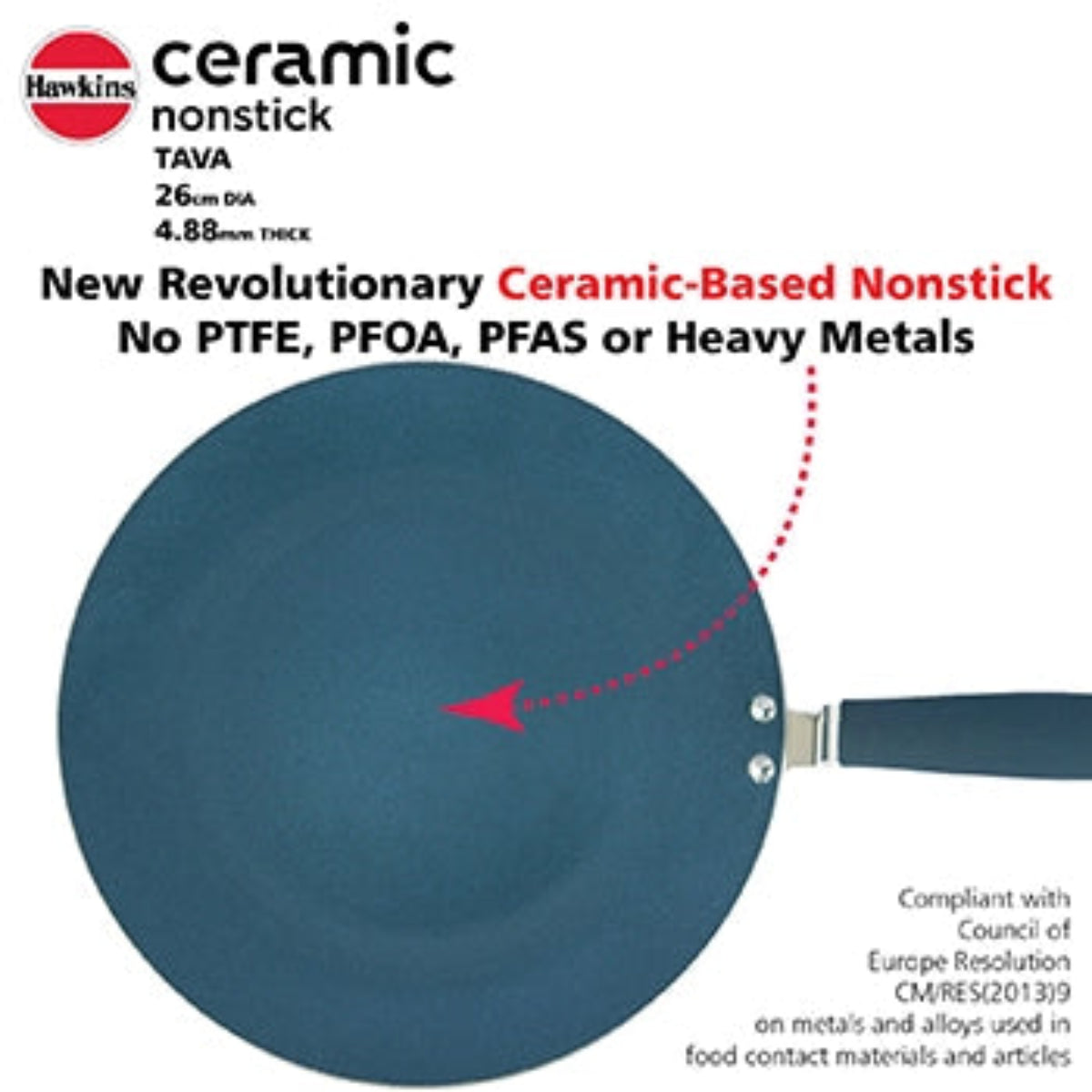 Hawkins Induction Compatible Ceramic Nonstick Tava