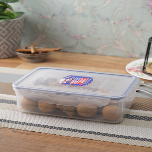 LocknLock Classics Large Flat Rectangular Food Container with Leak Proof Locking Lid