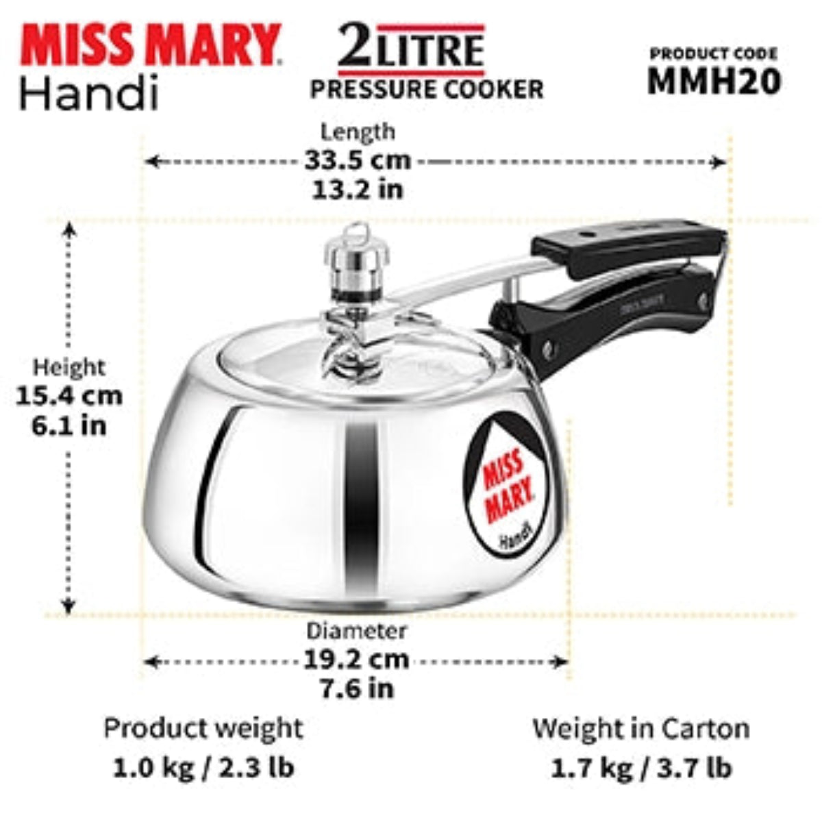 Hawkins Miss Mary Handi Pressure Cooker
