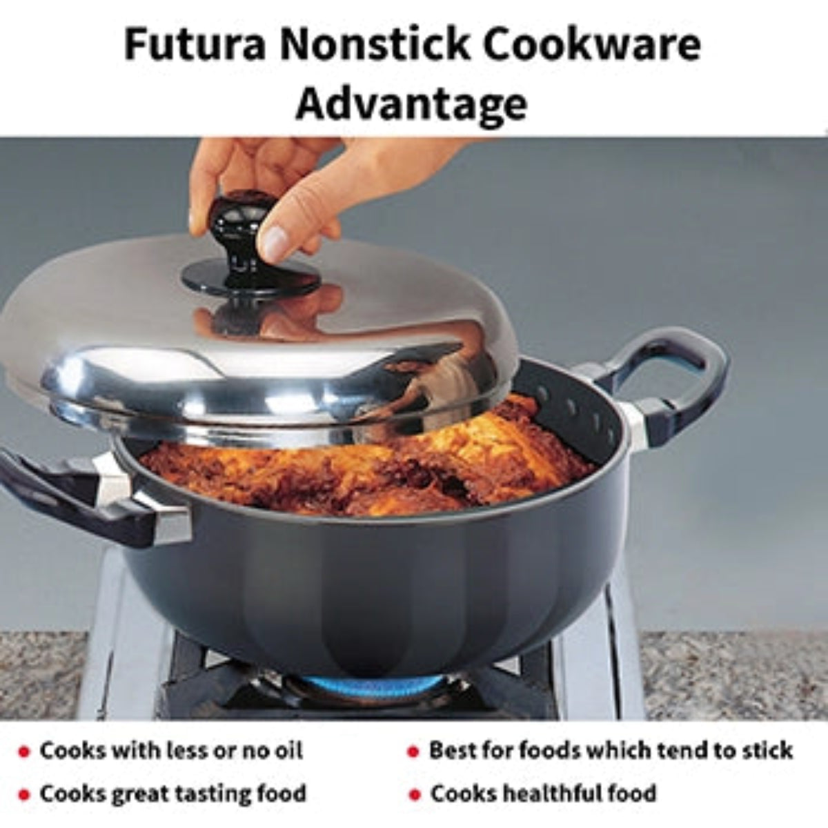 Futura by Hawkins Nonstick All Purpose Pan 3 Litre with Stainless Steel Lid