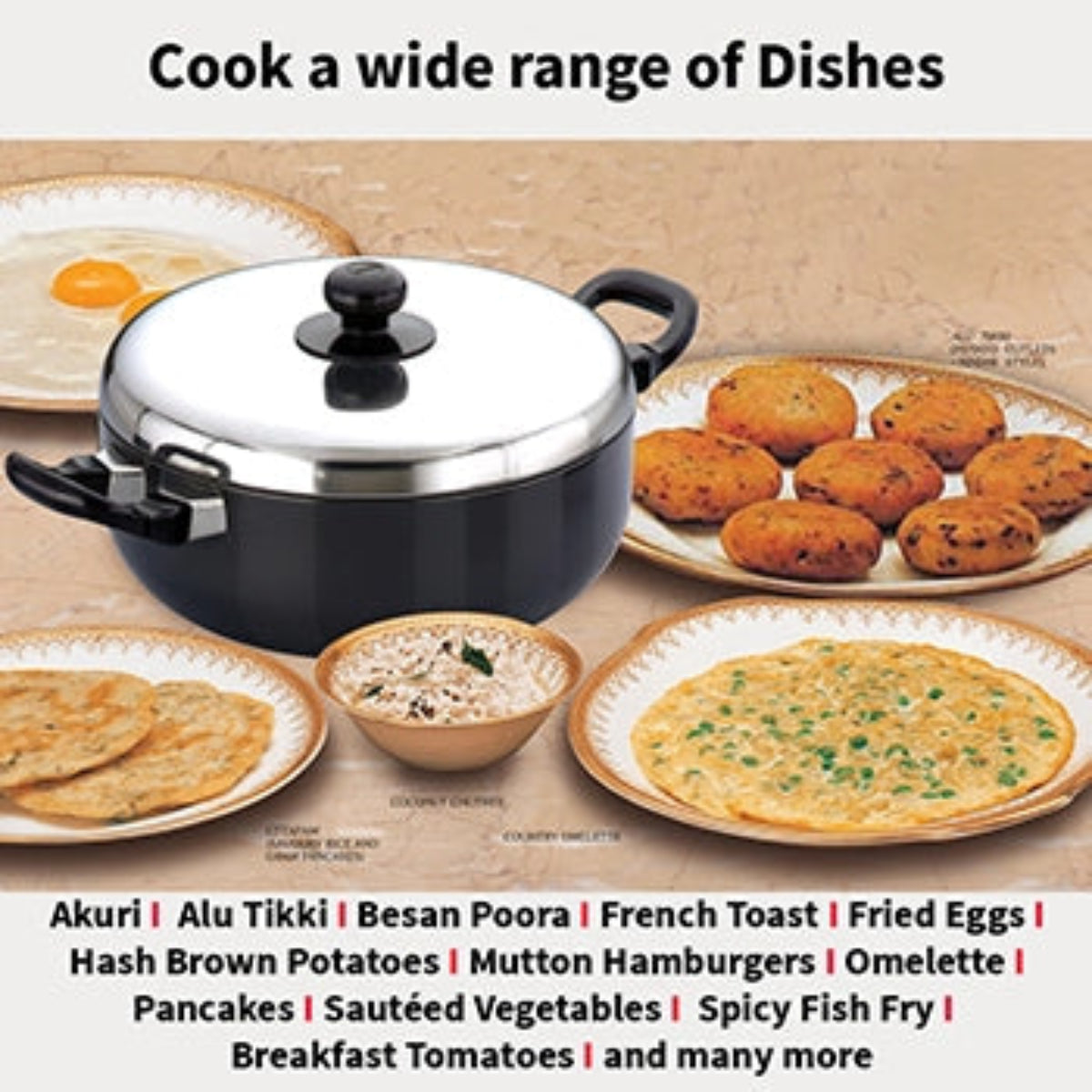 Futura by Hawkins Nonstick All Purpose Pan 3 Litre with Stainless Steel Lid