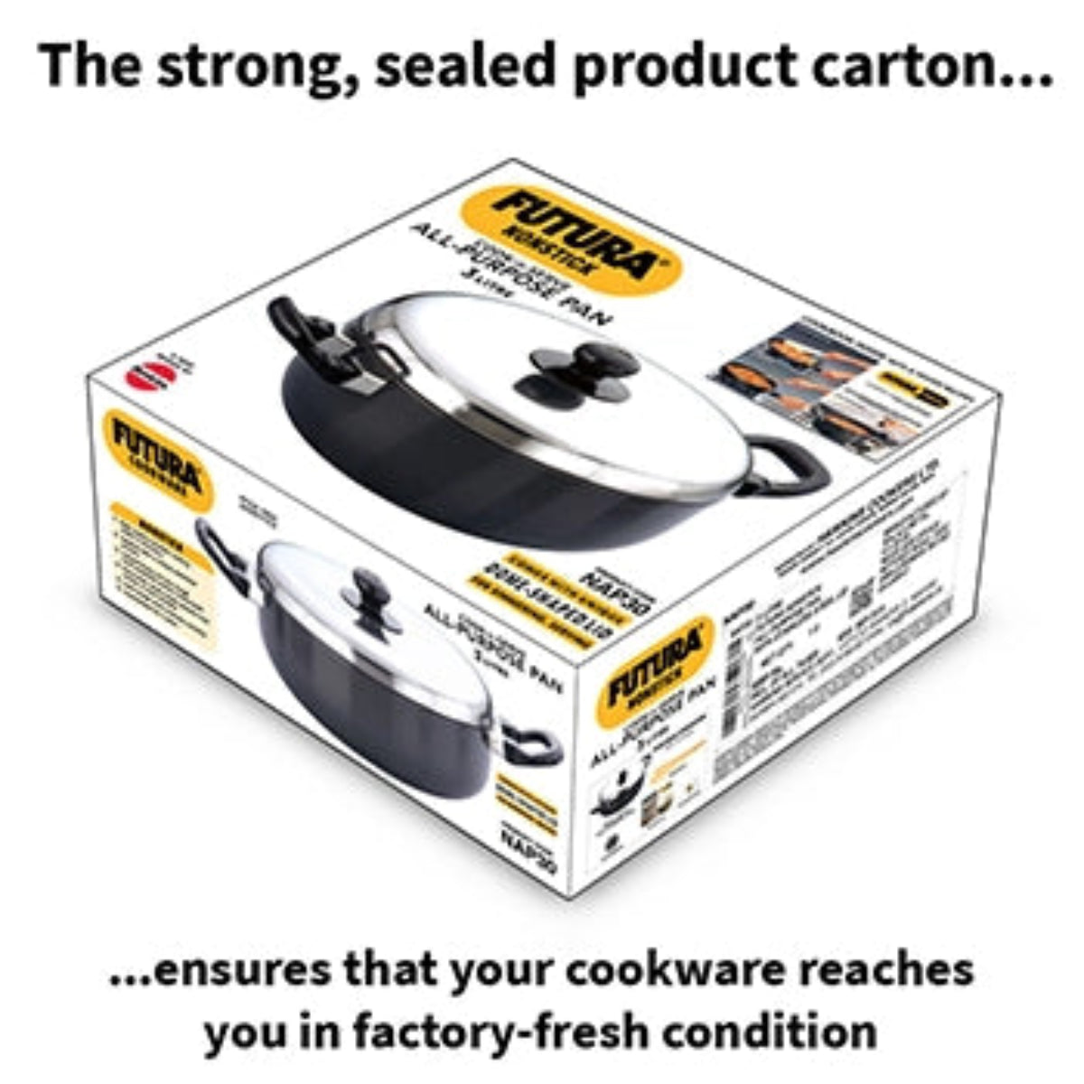 Futura by Hawkins Nonstick All Purpose Pan 3 Litre with Stainless Steel Lid