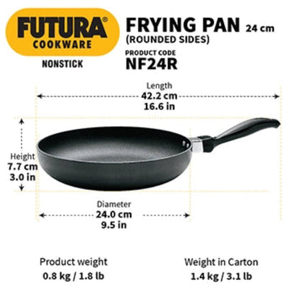Hawkins Nonstick Frying Pan (Rounded Sides, 3.25 mm Thick)