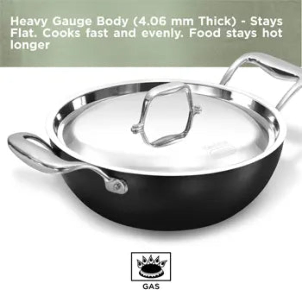 Futura By Hawkins PRO Nonstick Deep-Fry Pan 2.5 Litre (PNK25S)