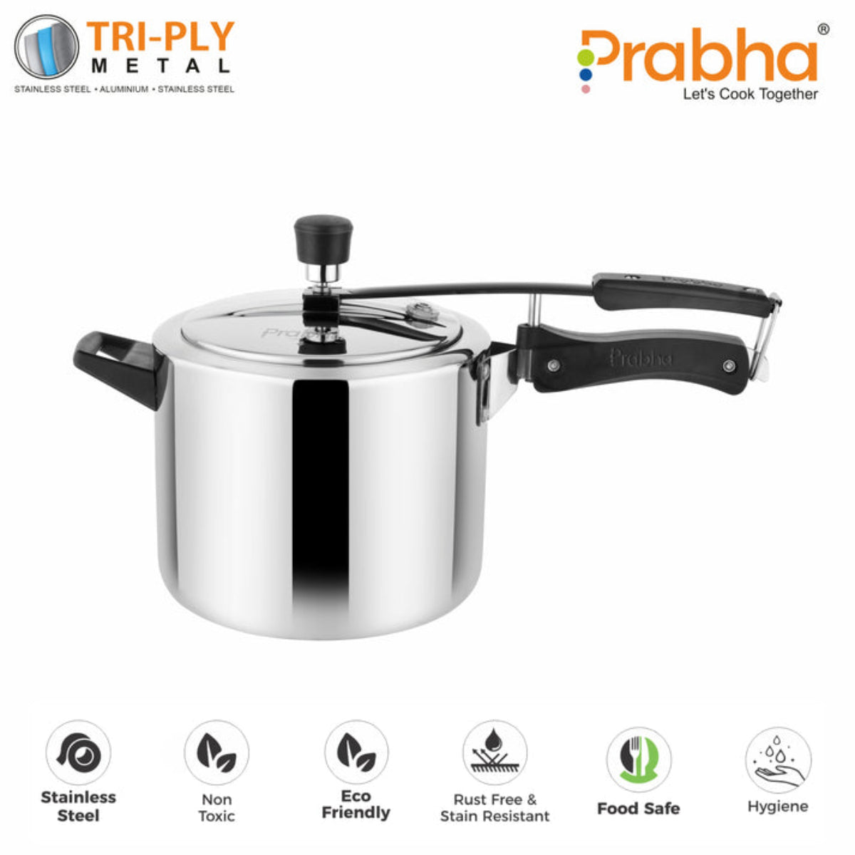 Prabha Prochef Triply Pressure Cooker