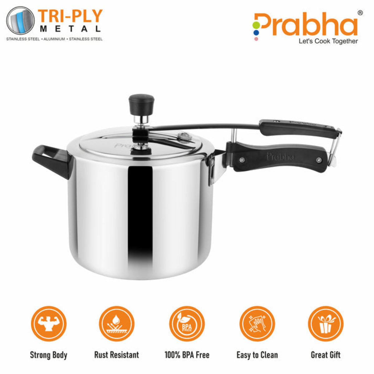 Prabha Prochef Triply Pressure Cooker