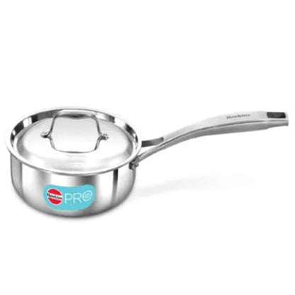 Hawkins Induction Compatible SS Tri-ply PRO Sauce Pan  with Stainless Steel Lid