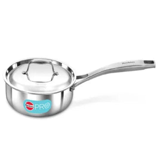 Hawkins Induction Compatible SS Tri-ply PRO Sauce Pan  with Stainless Steel Lid