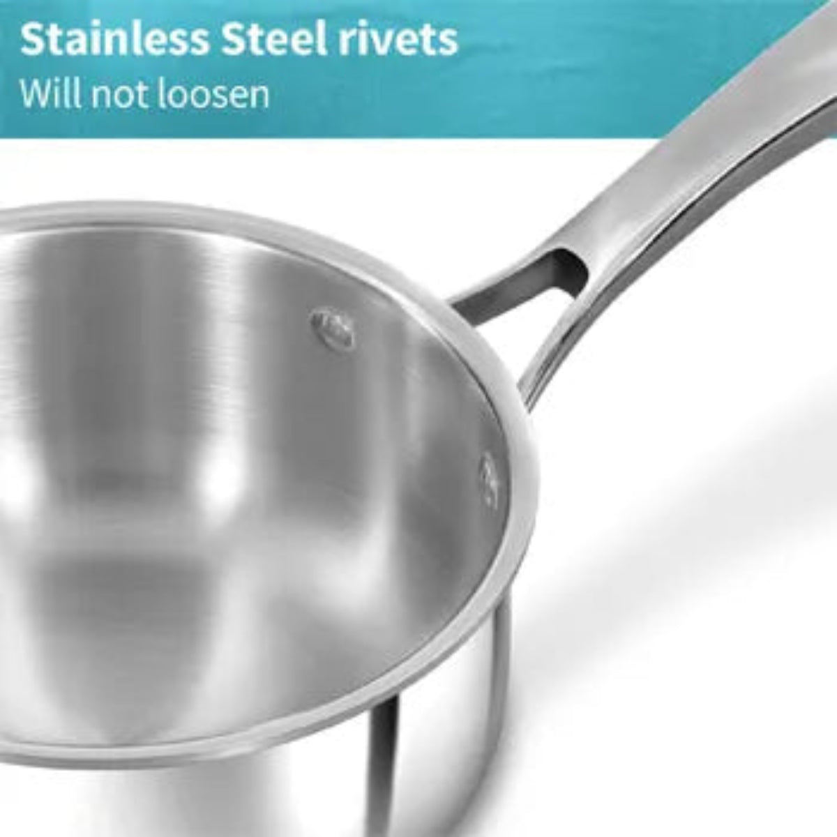 Hawkins Induction Compatible SS Tri-ply PRO Sauce Pan  with Stainless Steel Lid