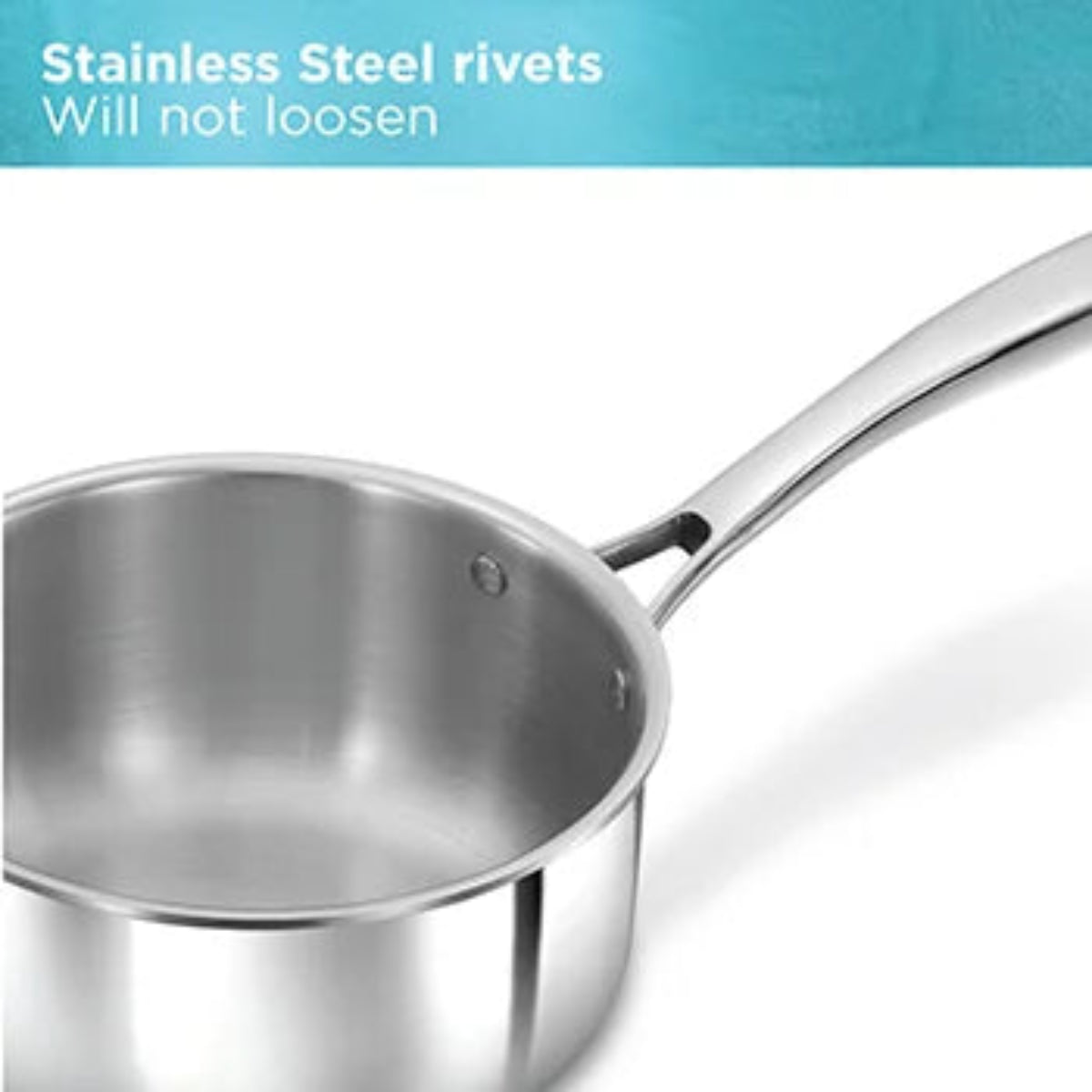 Hawkins Induction compatible SS Tri-ply PRO Sauce Pan 2.5 Litre with Stainless Steel Lid (PSSP25S)