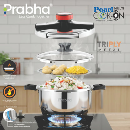 Prabha Triply Pearl Cook On Pressure Cooker