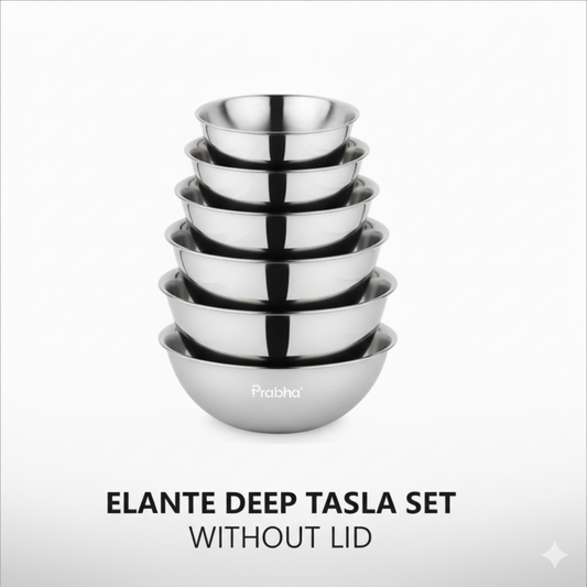 Prabha Elante Triply Tasla Set 6 Pcs ( 16cm, 18cm, 20cm, 22cm, 24cm, 26cm)