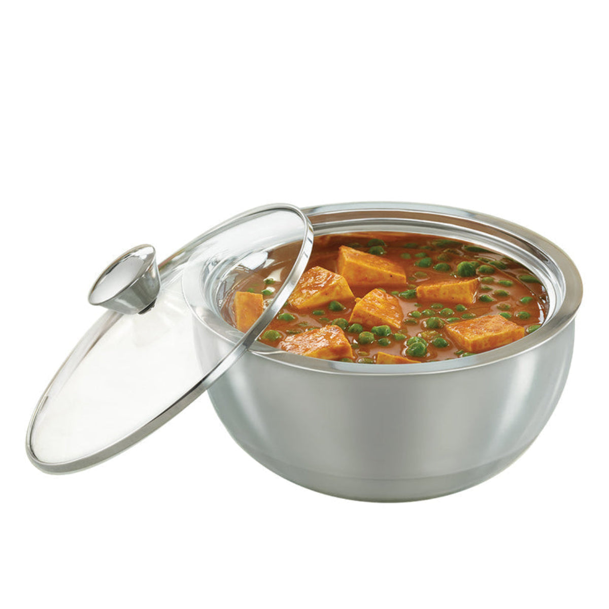 Borosil Servefresh Curry Server With Glass Lid
