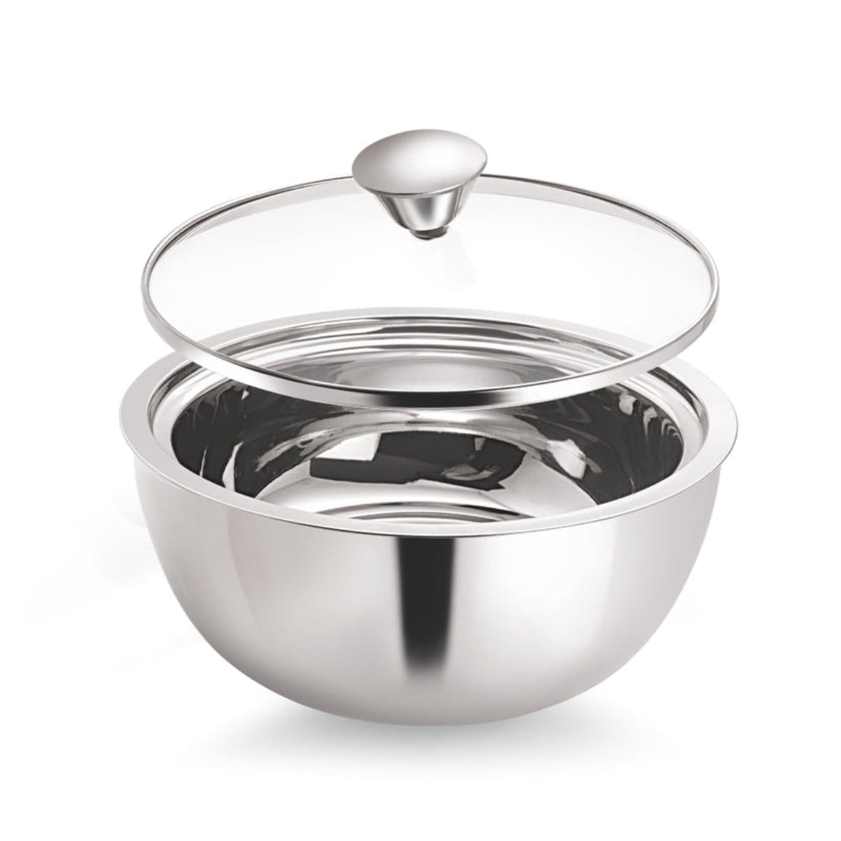Borosil Servefresh Curry Server With Glass Lid