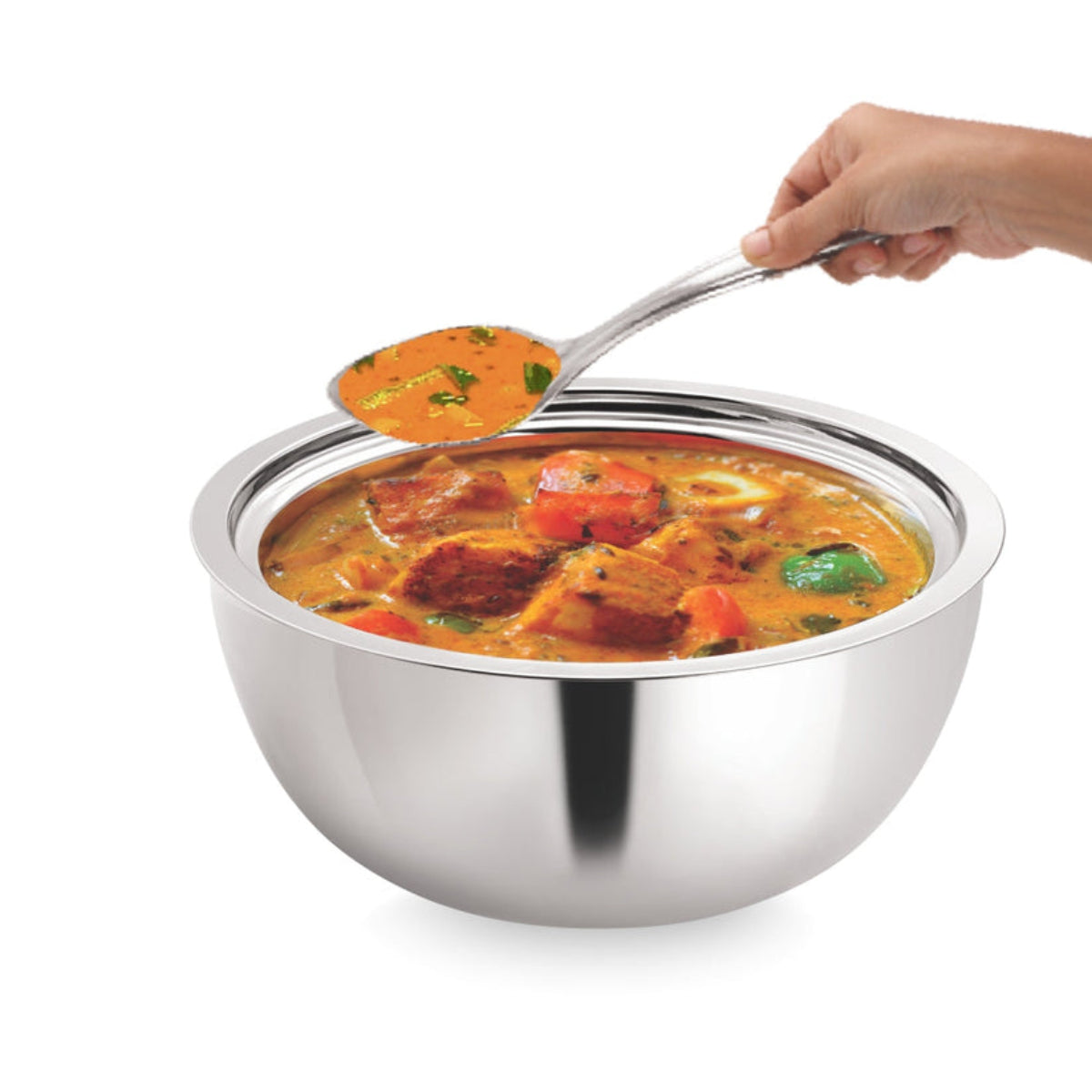 Borosil Servefresh Curry Server With Glass Lid