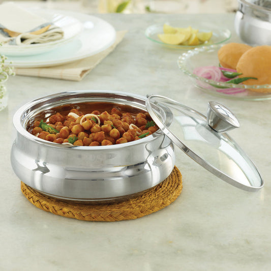 Borosil Servefresh Handi Server With Glass Lid