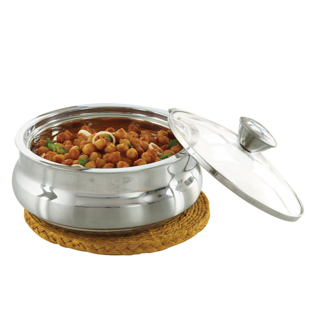 Borosil Servefresh Handi Server With Glass Lid
