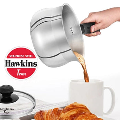 Hawkins Induction Compatible Stainless Steel T Pan 1.5 Litre (4.7 mm Thick)