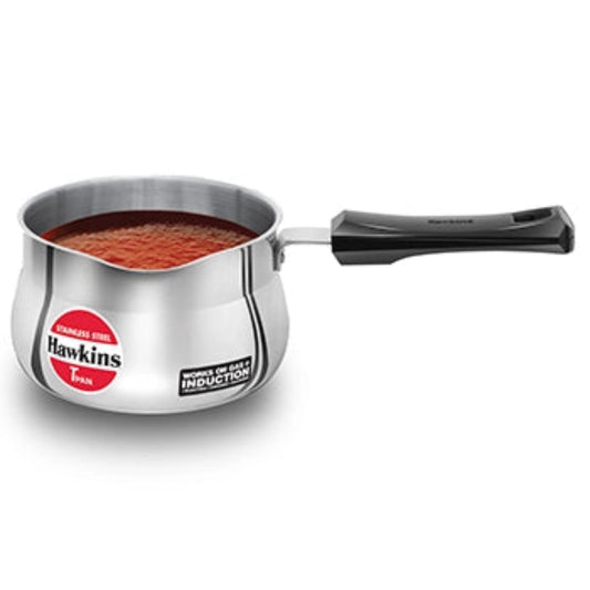 Hawkins Induction Compatible Stainless Steel T Pan 1.5 Litre (4.7 mm Thick)