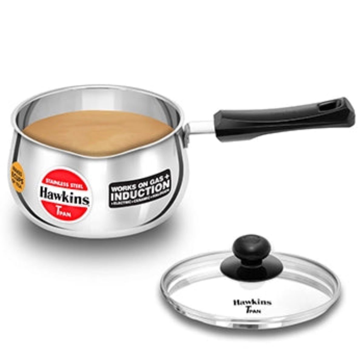 Hawkins Induction Compatible Stainless Steel T Pan 2 Litre