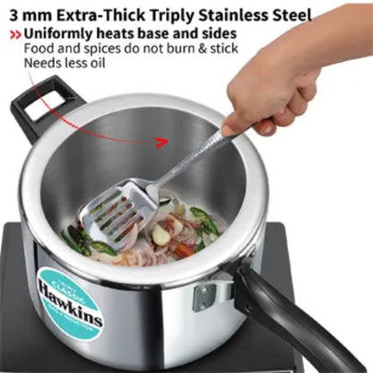 Hawkins Classic TriPly Stainless Steel Pressure Cookers