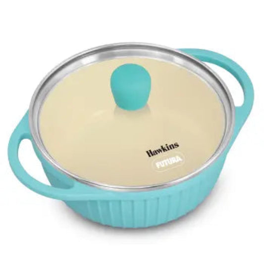 Hawkins Aqua Baby Casserole 1.25 Litre with Glass Lid