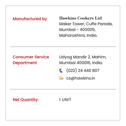Hawkins Stainless Steel Hevibase 2 Litre (Impact Bonded Base) (HSI20)