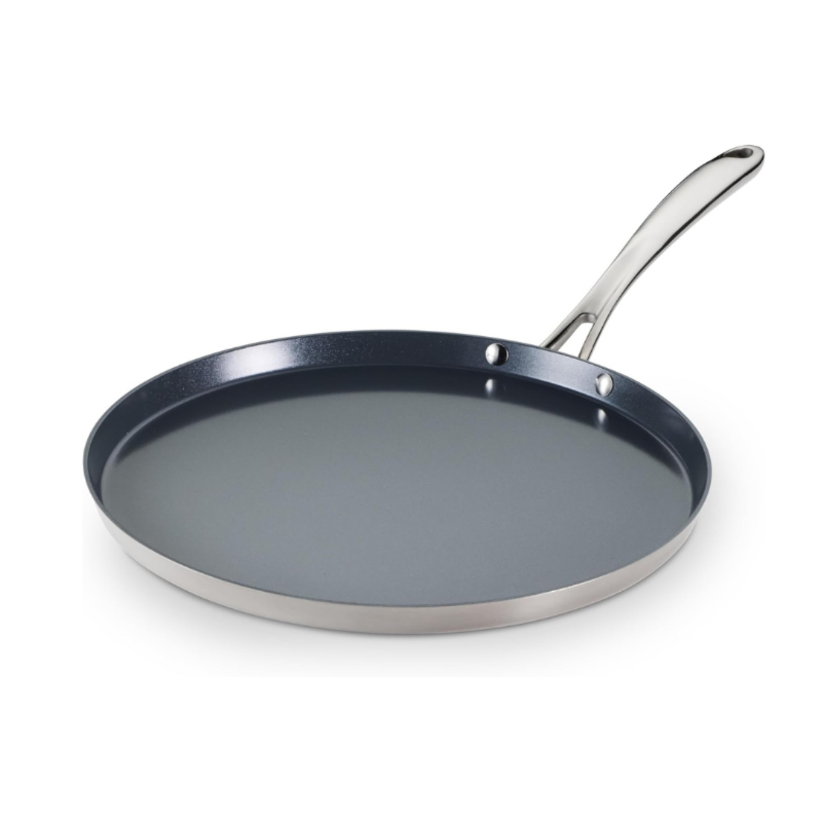Tramontina Fusao EX+ Ceramic Stainless Steel Tri-Ply Dosa Tawa - 4mm Thick