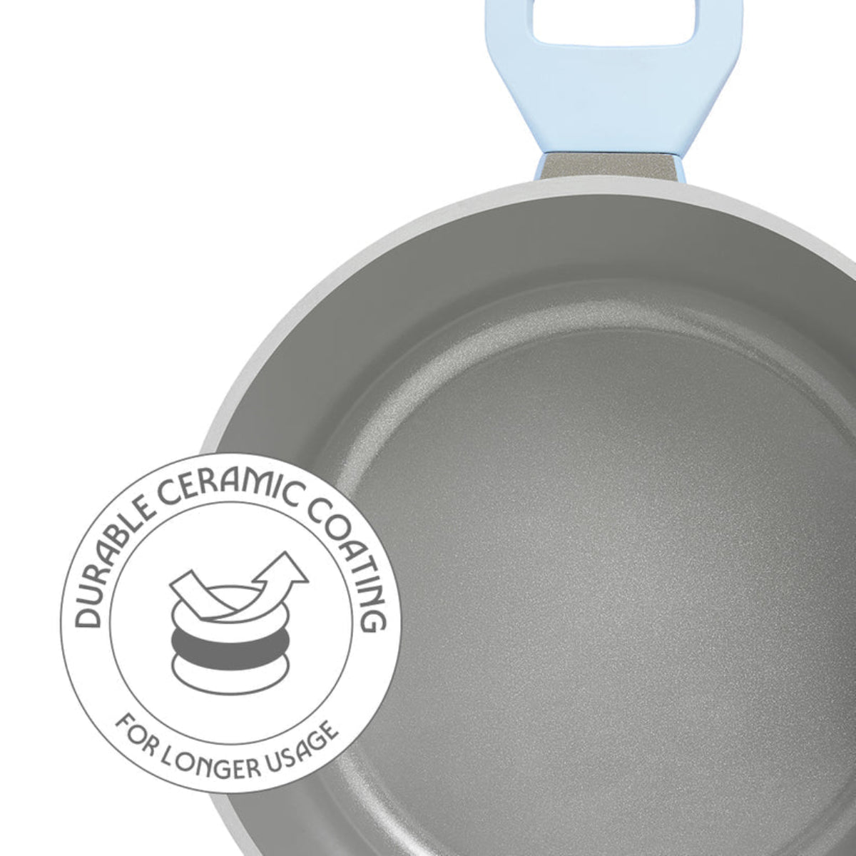 Borosil Vajra Ceramic Casserole With Glass Lid