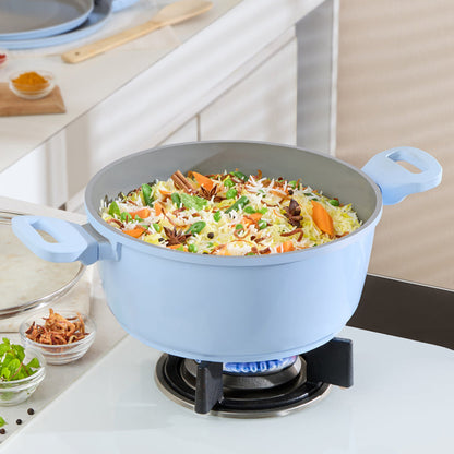 Borosil Vajra Ceramic Casserole With Glass Lid